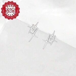 Sterling Silver 925 Starburst Earrings
